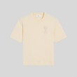 Load image into Gallery viewer, BEIGE COTTON AMI DE COEUR PATCH  T-SHIRT
