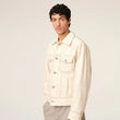 Load image into Gallery viewer, BEIGE COTTON AMI PARIS TRUCKER JACKET
